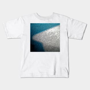 Blue and white curve Kids T-Shirt